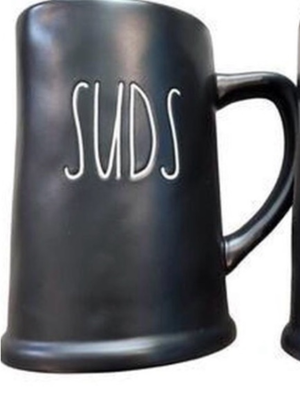 Rae Dunn “Suds” Black Stein